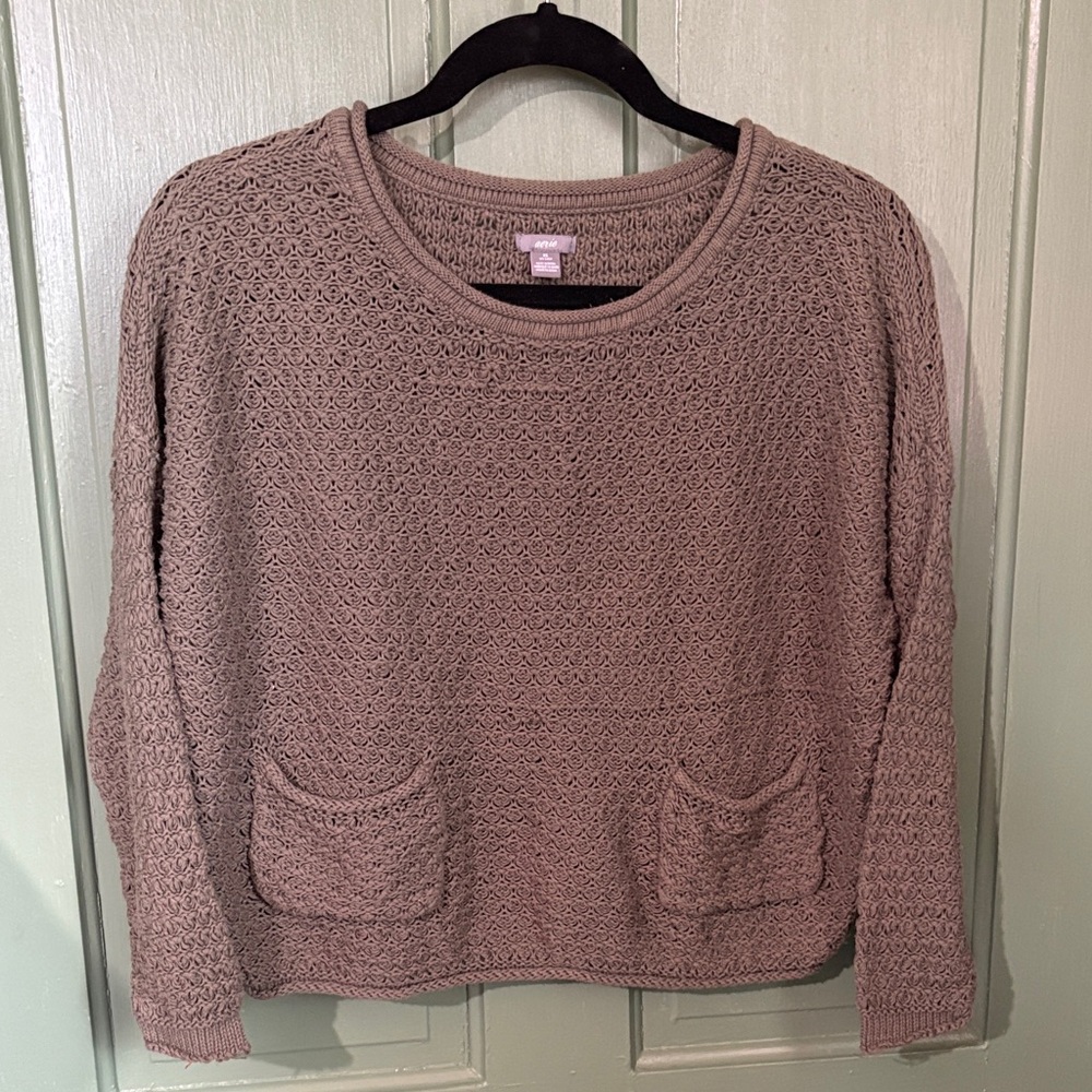 Aerie Olive Green Sweater with Pockets – Extra Small